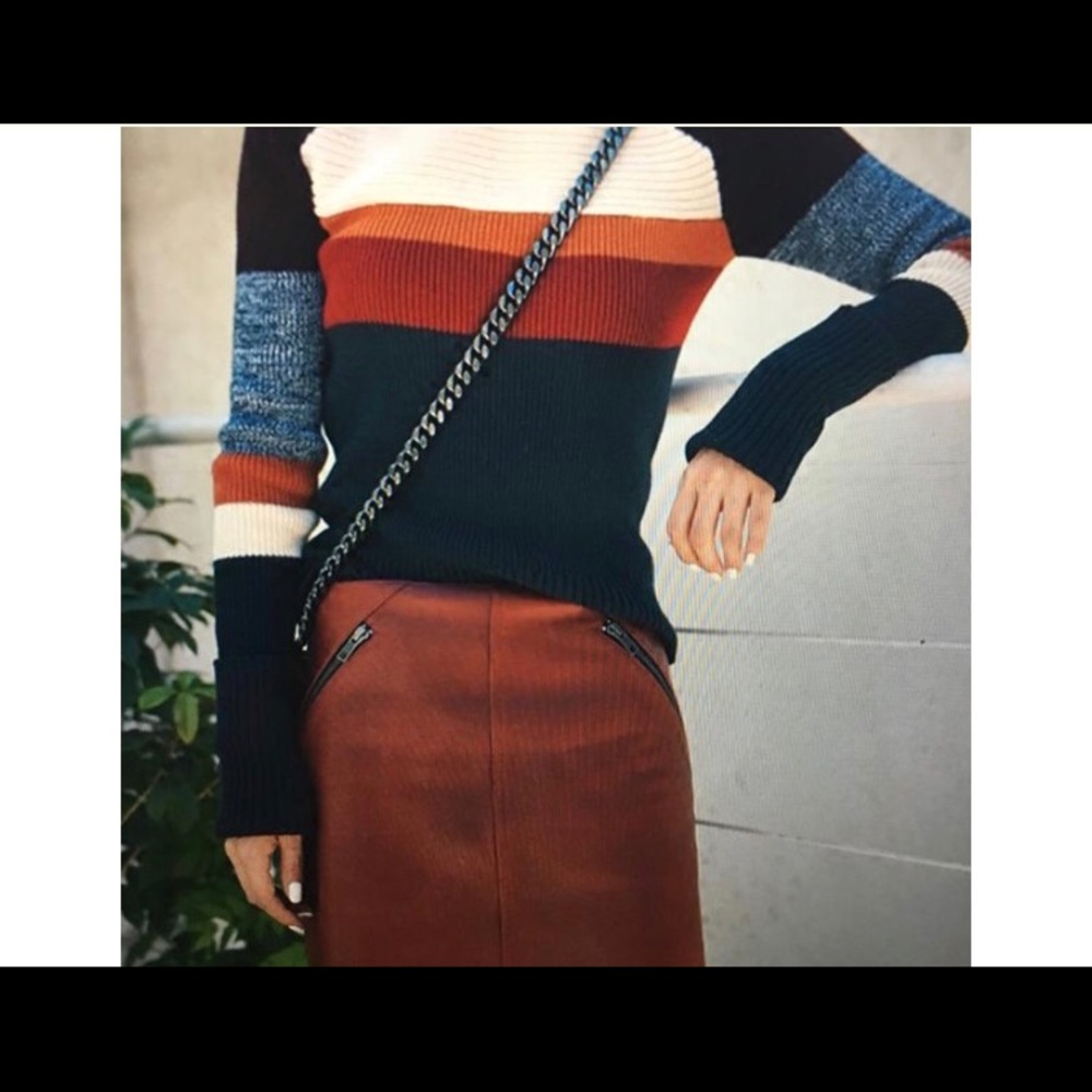 Color block sweater